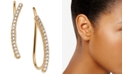 AVA NADRI 18k Gold-Plated Cubic Zirconia Curved Bar Ear Climbers